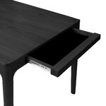 Black Solid Wood Dining Table HeartnSoul (Umage) 90x90