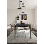 Black Solid Wood Dining Table HeartnSoul (Umage) 90x90