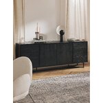 Black Solid Wood Cabinet (Luca)