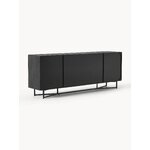 Black Solid Wood Cabinet (Luca)