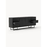 Black Solid Wood Cabinet (Luca)