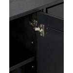 Black Solid Wood Cabinet (Luca)