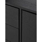 Black Solid Wood Cabinet (Luca)