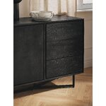 Black Solid Wood Cabinet (Luca)
