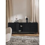 Black Solid Wood Cabinet (Luca)