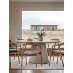 White Round Dining Table Pedra (Gallery Direct)D=152