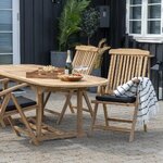 Solid Wood Extendable Dining Table Salamanca (House Nordic) 180-240x90