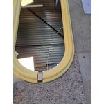 Oval Wall Mirror with Yellow Frame (Mael) 50x140