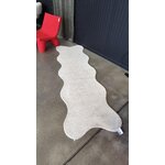 Off-white Wavy Carpet 75x250