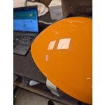 Orange Small Table Lamp Elmetto (Martinelli Luce)