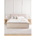 Dark beige bed with storage (dream) 160x200 intact