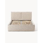 Dark beige bed with storage (dream) 160x200 intact