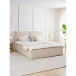 Dark beige bed with storage (dream) 160x200 intact