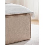 Dark beige bed with storage (dream) 160x200 intact