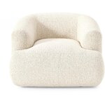 Light beige bouclé armchair (sofia) with cosmetic flaws