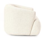 Light beige bouclé armchair (sofia) with cosmetic flaws