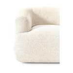 Light beige bouclé armchair (sofia) with cosmetic flaws
