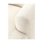 Light beige bouclé armchair (sofia) with cosmetic flaws