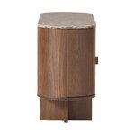 Wooden chest of drawers with marble top (zumi) with cosmetic flaws.