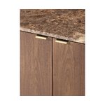 Wooden chest of drawers with marble top (zumi) with cosmetic flaws.