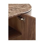 Wooden chest of drawers with marble top (zumi) with cosmetic flaws.
