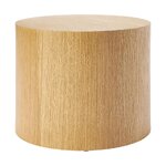 Brown coffee table set of 2 (dan) with a cosmetic flaw