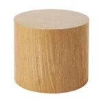 Brown coffee table set of 2 (dan) with a cosmetic flaw