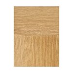 Brown coffee table set of 2 (dan) with a cosmetic flaw