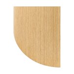 Brown coffee table set of 2 (dan) with a cosmetic flaw