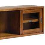 Brown solid wood wall cabinet star (moycor) with cosmetic flaws