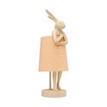 Table lamp rabbit (rough design) with cosmetic flaws.