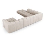 Light beige large corner sofa francesca (besolux)