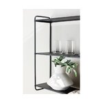 Black wall shelf lyon (venture design)