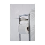 Hõbedane tualettpaberihoidja tualettharjaga estante (premier housewares)