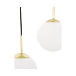 Black and white pendant light (edie) with beauty flaws, hall sample