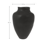 Black flower vase (latona) intact, in box
