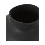 Black flower vase (latona) intact, in box
