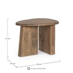Дизайнерский журнальный столик из массива дерева, Закатекас (Биззотто)