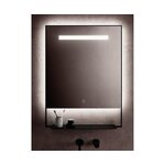Sieninis veidrodis su LED apšvietimu, Castore Ghost (vanita&amp;casa) su defektais