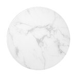 Silver marble imitation coffee table (antique) with cosmetic flaws.