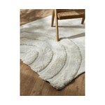 White microfiber rug (rubbie) 120x180 with cosmetic flaws.