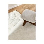White microfiber rug (rubbie) 120x180 with cosmetic flaws.