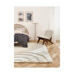 White microfiber rug (rubbie) 120x180 with cosmetic flaws.