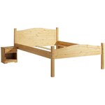Viegla šaura masīvkoka gulta (bolton) (140x200)