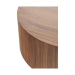 Round wooden coffee table (dan) with cosmetic flaws