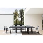 Gray-black garden chair crozet (bizzotto) with a beauty flaw