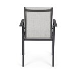Gray-black garden chair crozet (bizzotto) with a beauty flaw
