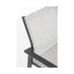 Gray-black garden chair crozet (bizzotto) with a beauty flaw