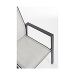 Gray-black garden chair crozet (bizzotto) with a beauty flaw