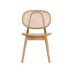 Light brown solid wood chair adolis (bizzotto) with a cosmetic flaw